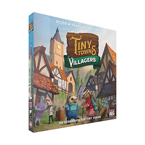 Load image into Gallery viewer, Tiny Towns Villagers Expansion (ALD07073), 1-6 Players, 10 min Setup + 45 min Play Time, Strategy Board Game for Ages 14 and Up, Cleverly Plan &amp; Construct a Thriving Town that is Expanding
