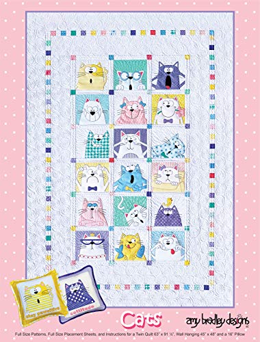 Load image into Gallery viewer, Amy Bradley Designs Cats Quilt Pattern, Multicolored
