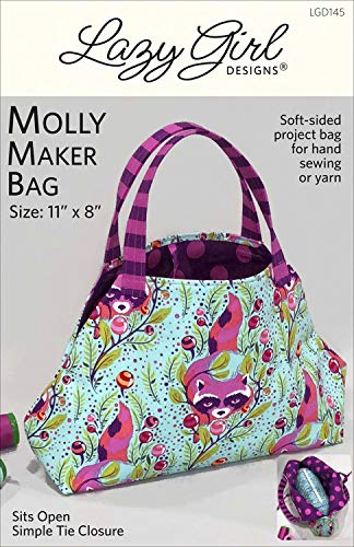 Load image into Gallery viewer, Lazy Girl Designs Bag Pattern - Molly Maker Project Bag (Finished Size is @11&quot; x 8&quot;)
