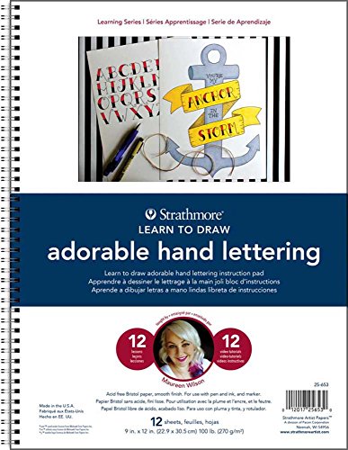 Strathmore (25-653-1 200 Learning Series Adorable Hand Lettering Pad, 28 Sheets