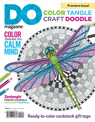 Load image into Gallery viewer, Color, Tangle, Craft, Doodle (#1): DO Magazine, Book Edition (Design Originals) Zentangle(R) Prayer Journals, Ready-to-Color Cardstock Gift Tags
