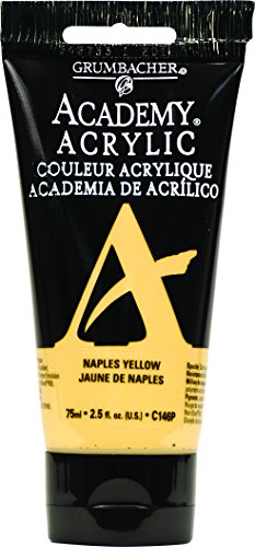 Load image into Gallery viewer, Grumbacher Academy Acrylic Paint, 75ml/2.5 Ounce Plastic Tube, Naples Yellow (C146P)
