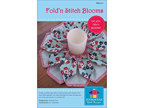 Load image into Gallery viewer, Poorhouse Quilt Designs Fold&#39;n Stitch Blooms Ptrn
