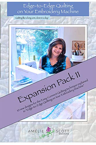 Load image into Gallery viewer, Amelie Scott Designs Edge Quilting Expansion Pack 11 embroidery patterns
