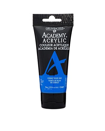 Load image into Gallery viewer, Grumbacher Academy Acrylic Paint, 75ml/2.5 oz. Plastic Tube, Cobalt Blue Hue (C049P)
