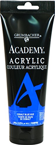 Load image into Gallery viewer, Grumbacher Academy Acrylic Paint, 200ml/6.8 oz. Plastic Tube, Cobalt Blue Hue (C049P200)
