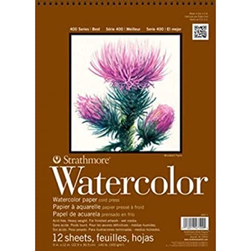 Load image into Gallery viewer, Strathmore (298-112 400 Series Watercolor Pad, Cold Press, 12&quot;x12&quot;, White, 12 Sheets
