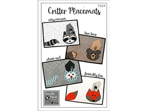 Load image into Gallery viewer, Vanilla House Critter Placemats Ptrn
