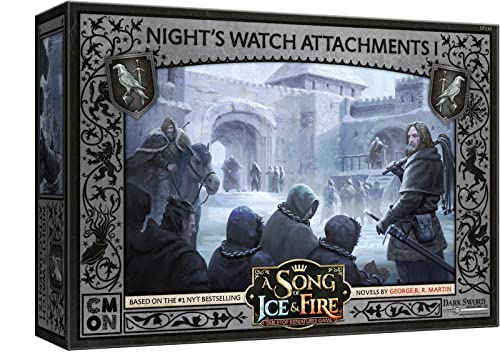 Load image into Gallery viewer, A Song of Ice and Fire Tabletop Miniatures Game Night&#39;s Watch Attachments I BOX SET | Strategy Game for Teens and Adults | Ages 14+ | 2+ Players | Average Playtime 45-60 Minutes | Made by CMON
