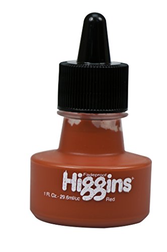 Load image into Gallery viewer, Higgins Pigmented Drawing Ink, Red, 1 Ounce Bottle (44645)
