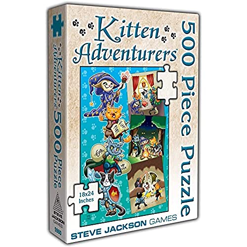 Load image into Gallery viewer, Steve Jackson Games Kitten Adventurers 500 Piece Puzzle, Multicoloured (SJG05960)
