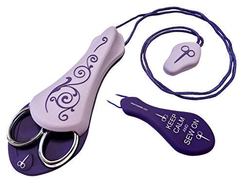 Load image into Gallery viewer, Smartneedle Sizo - Scissor Lanyard Purple
