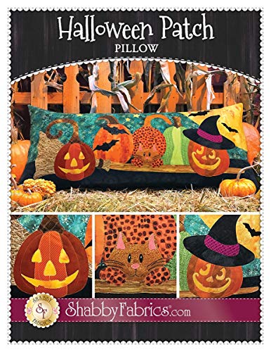 Load image into Gallery viewer, Shabby Fabrics Halloween Patch Pillow Pattern
