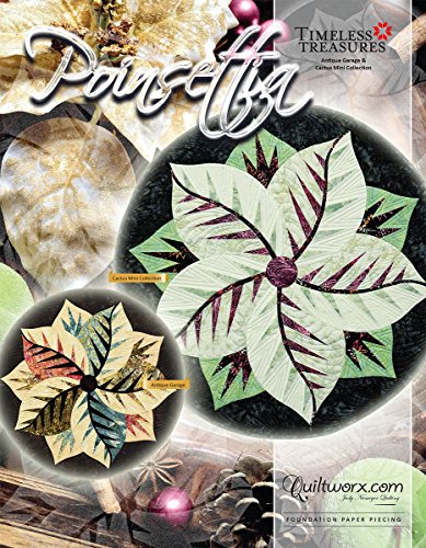 Load image into Gallery viewer, Poinsettia Table Topper Quilt Pattern by Quiltworx,Multi
