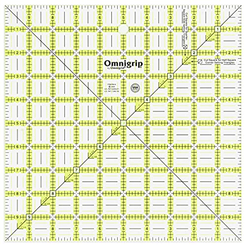 Omnigrid Omnigrip 10in Square Ruler, none