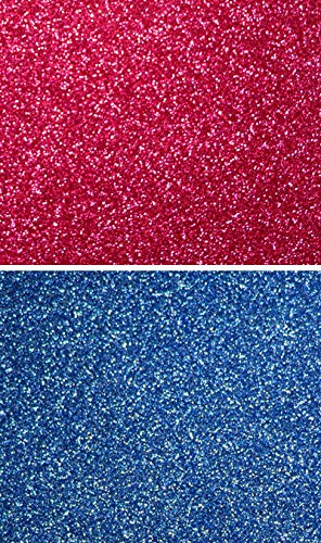 Ever-sewn Sparkle Pink & Sky Blue fabric sheets