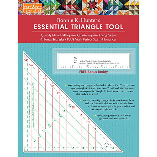 Load image into Gallery viewer, C&amp;T PUBLISHING Essential Triangle Tool, 30.48 x 24.13 x 0.43 cm, Multi-Colour
