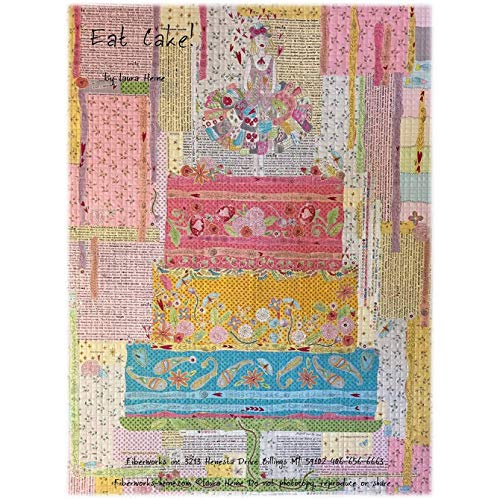 Load image into Gallery viewer, Eat Cake. Collage Quilting Pattern by Laura Heine for Fiberworks inc
