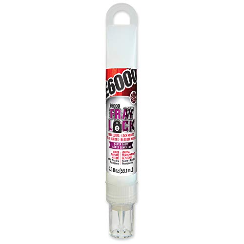 E6000 565200 Fray Lock Adhesive - 2 fl oz Hang Bottle